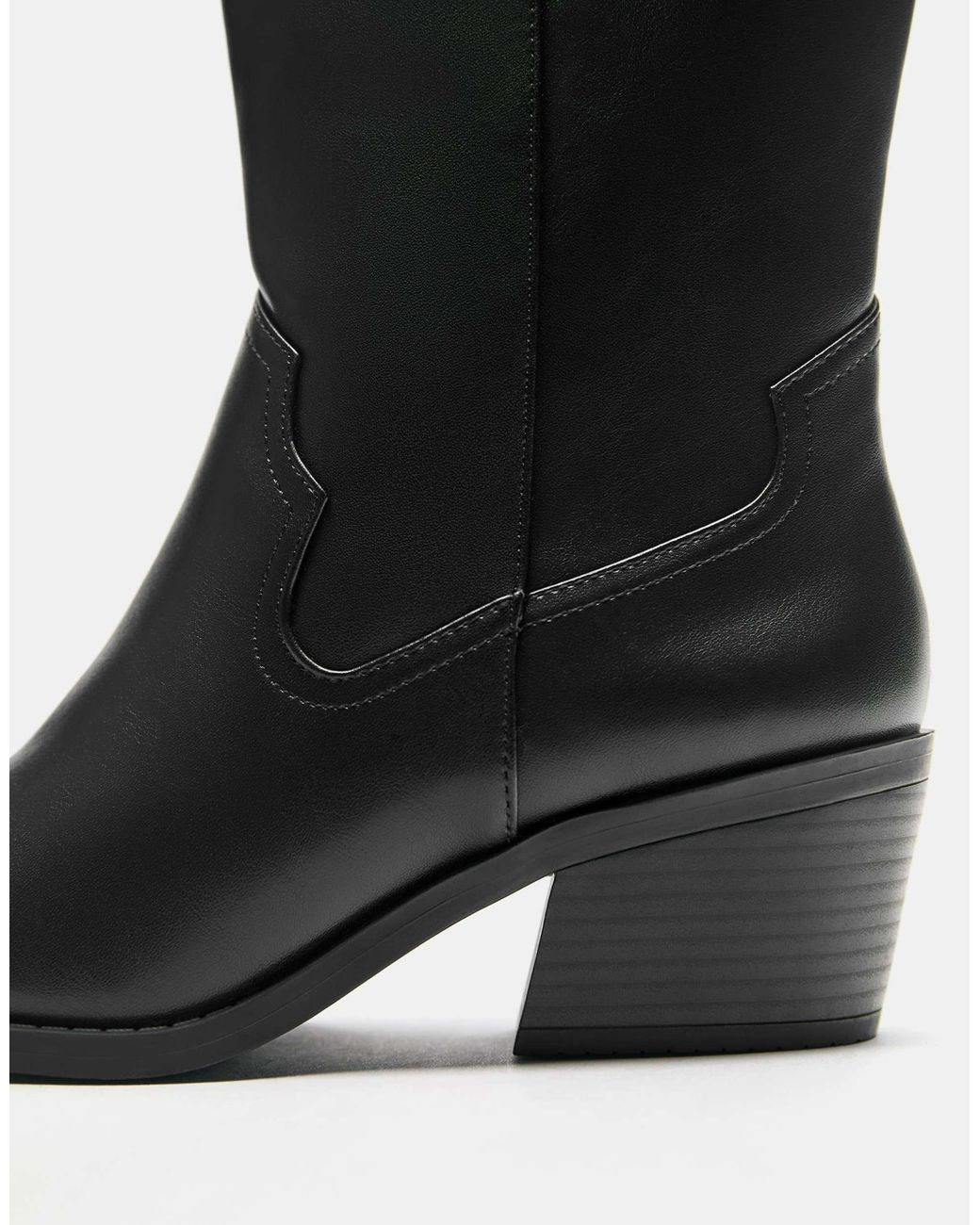Santiags Pull&Bear en coloris Black