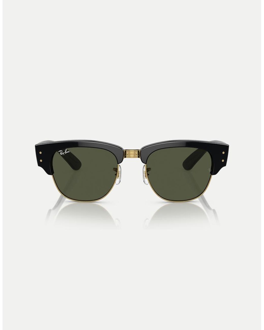Ray-Ban Green Clubmaster Mega Sunglasses With Lens