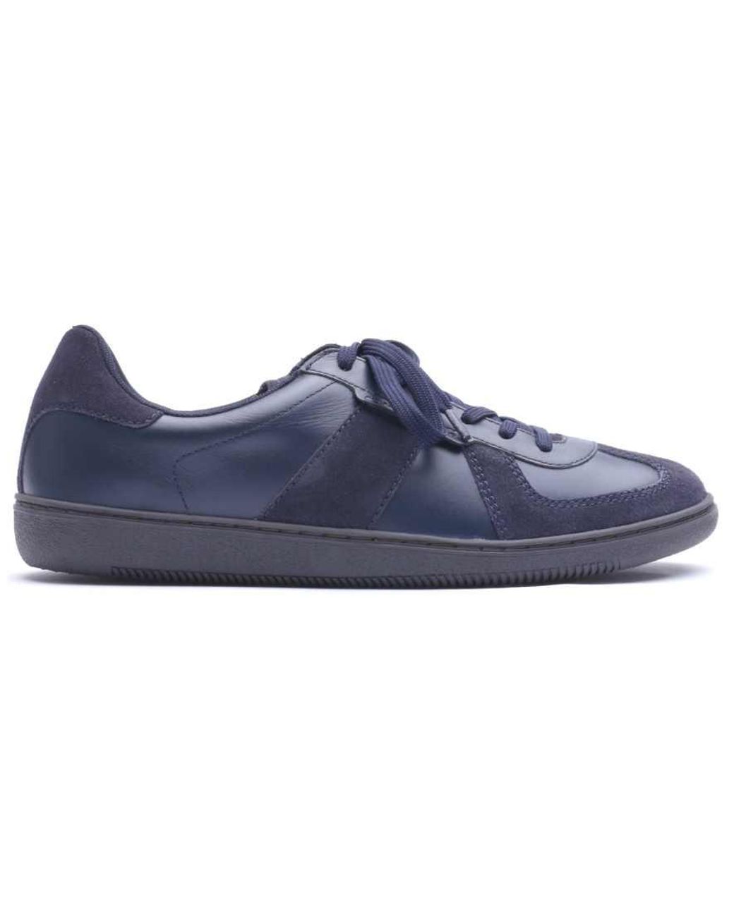 Base London Blue Tommo Lace Up Trainer for men