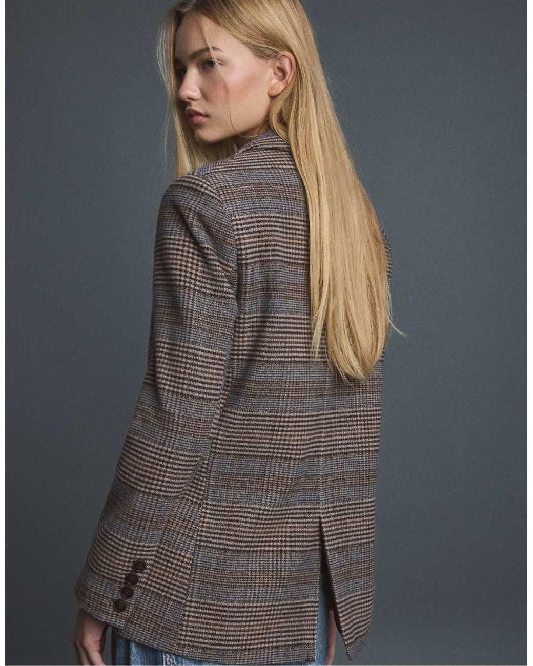 Blazer Basic di Stradivarius in Blue