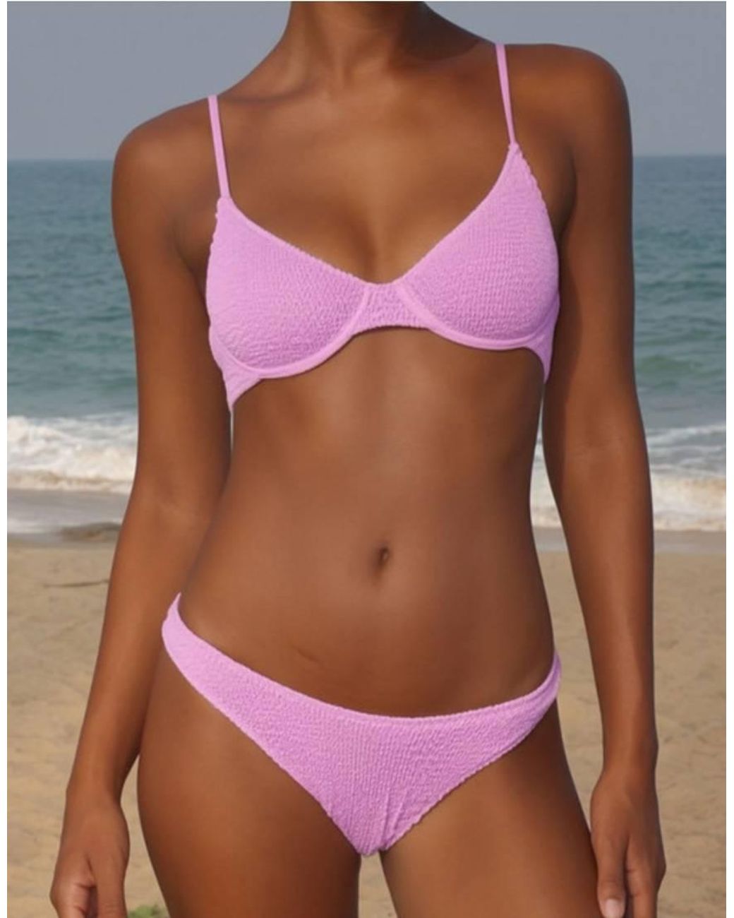 Moda Minx Blue Scrunch Underwire Top