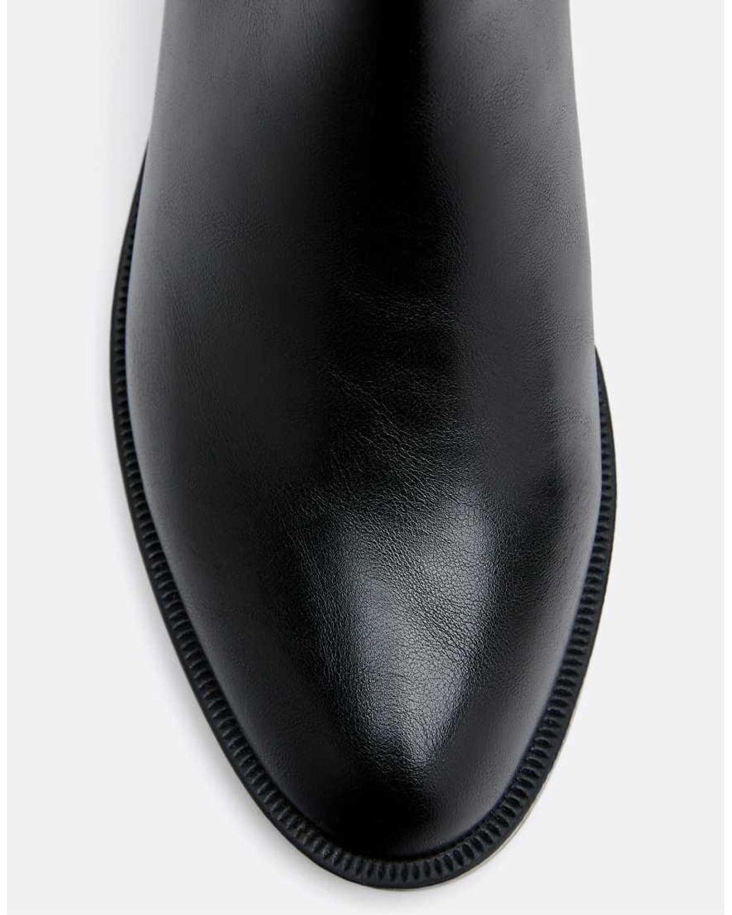 Stradivarius Black Riding Over The Knee Boots