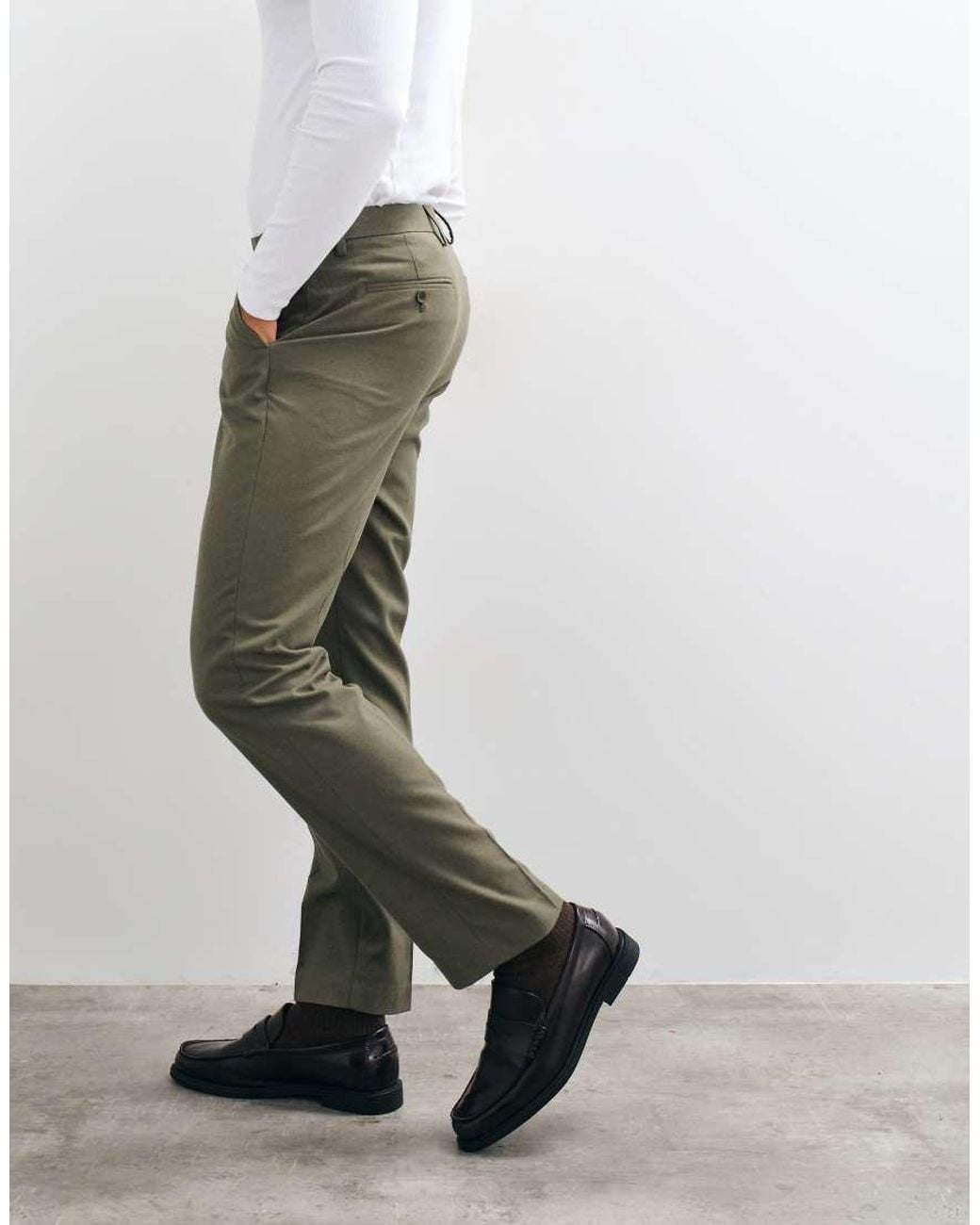 ASOS Green Slim Suit Trouser for men