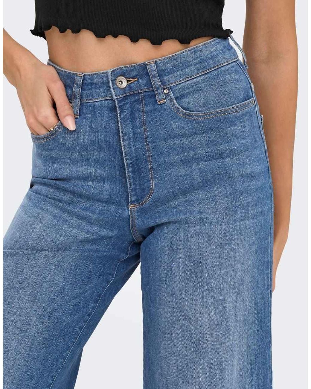 ONLY Blue Wide-fit Jeans