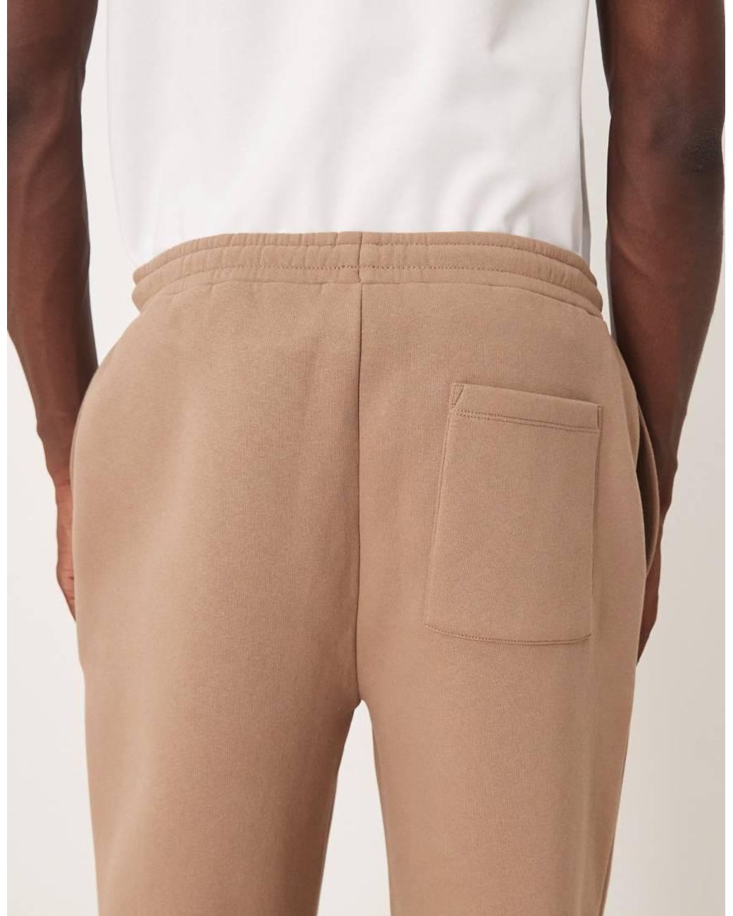 ASOS Natural Oversized jogger With Print for men
