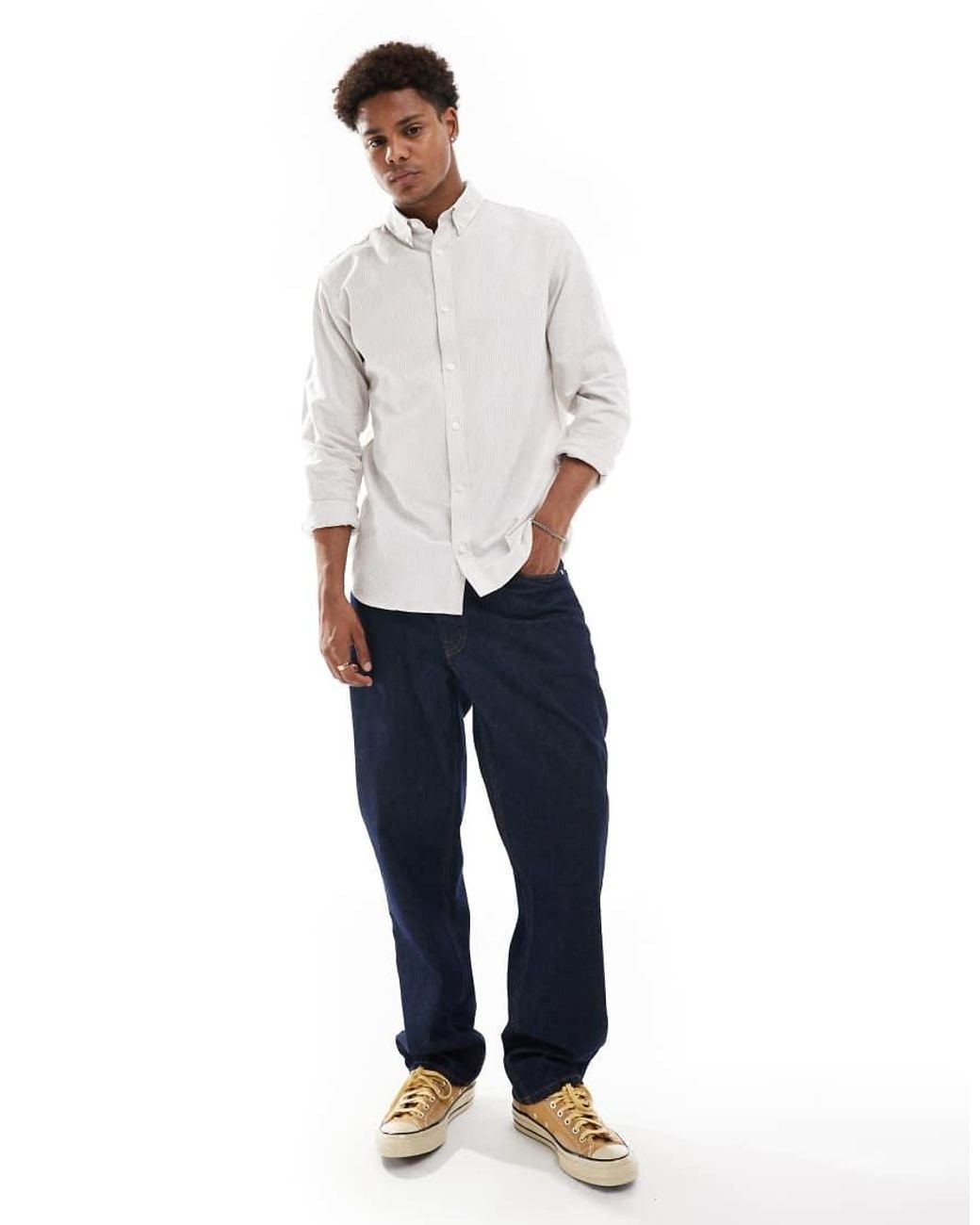 JJ Rebel White Oxford Shirt for men