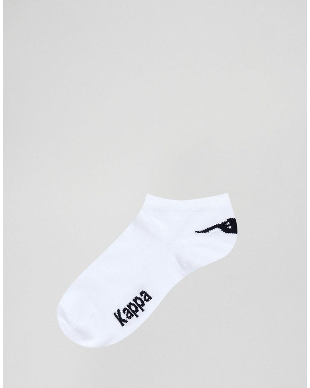 K004 Kappa 3 Pairs Of Socks Tights Woman Kappa Low Cotton with Logo Embroidered Art 