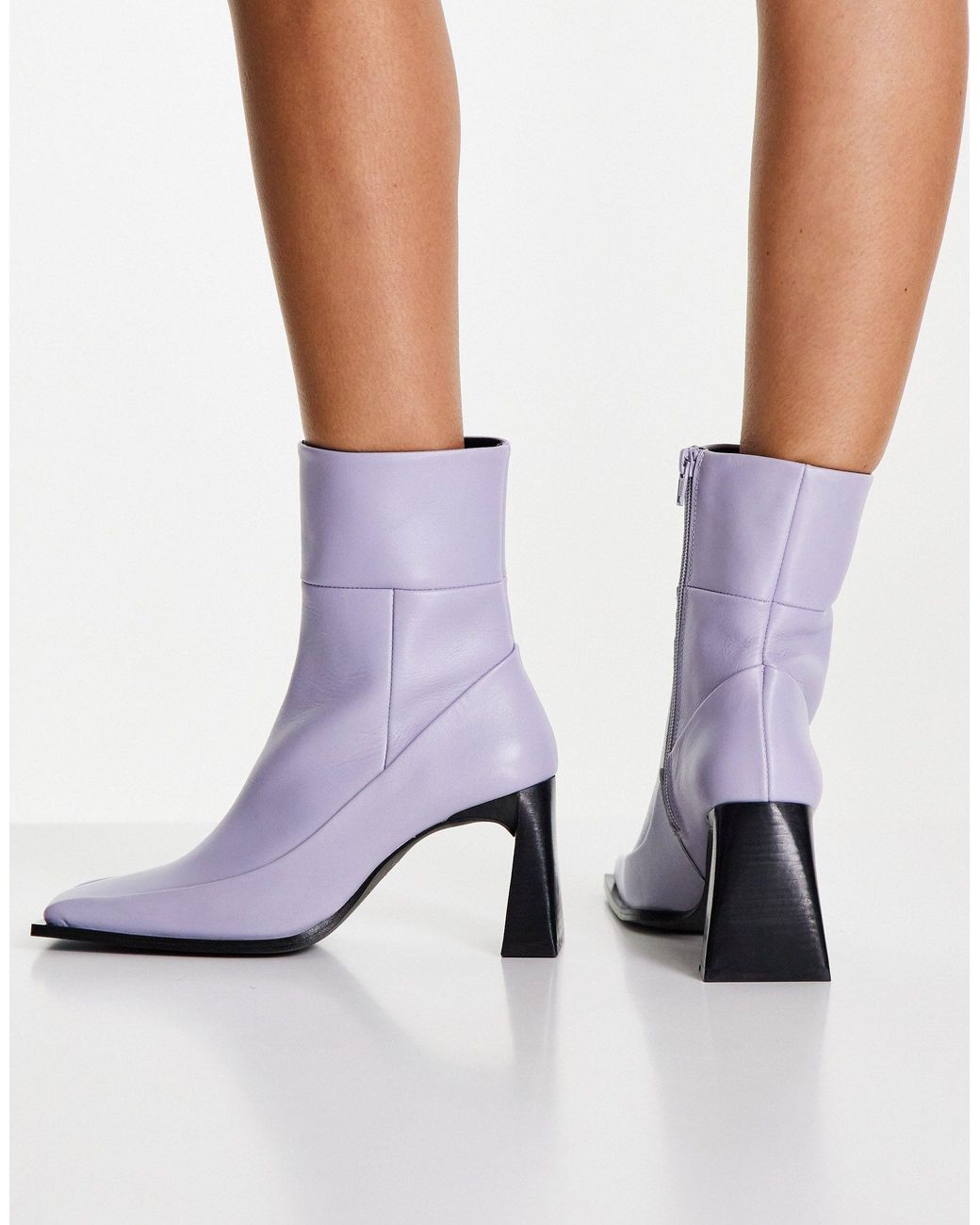TOPSHOP Harper Leather High Ankle Boot 