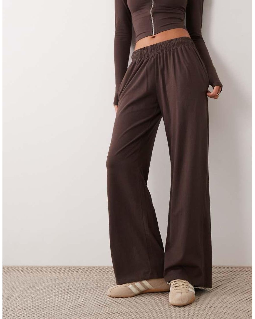 Kaiia Brown Wide Leg Trackies