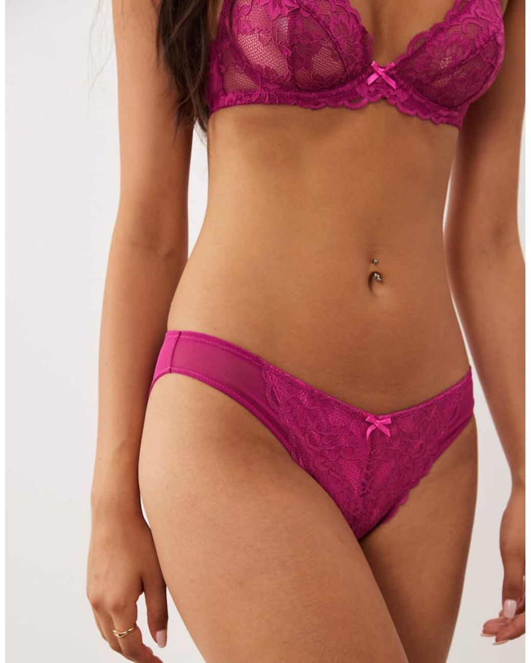 Ann Summers Red Sexy Lace Brazilian Brief
