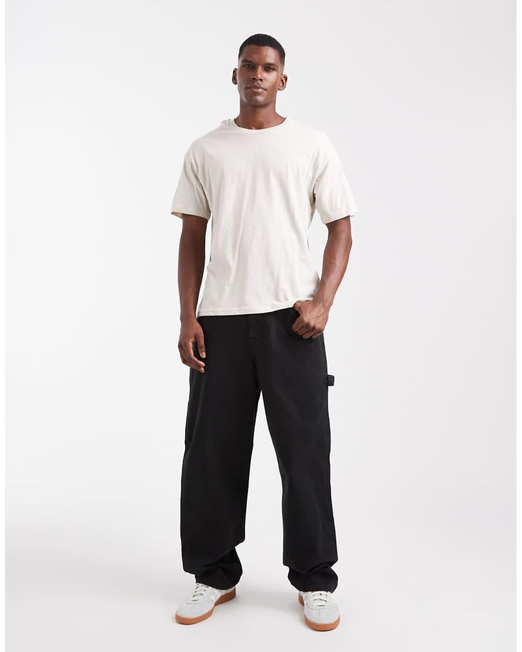 JJ Rebel White Oversized T-shirt for men