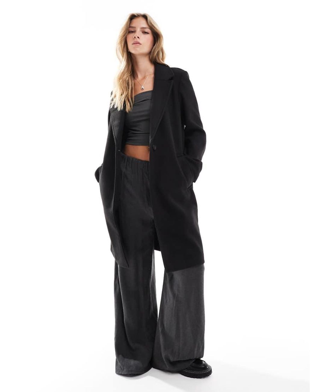 Stradivarius Jack Met Wollook in het Black
