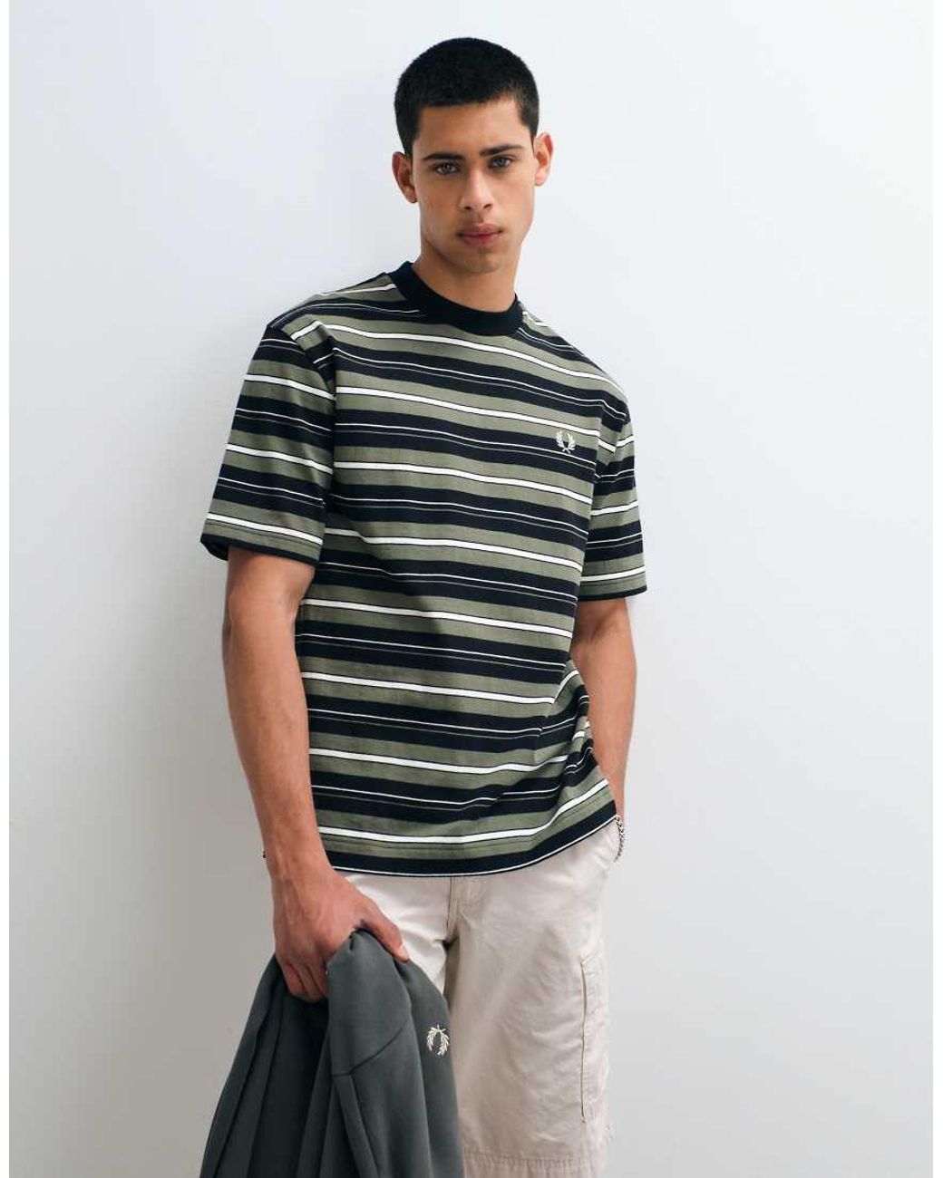 Fred Perry Multicolor Heavyweight Striped T-shirt for men