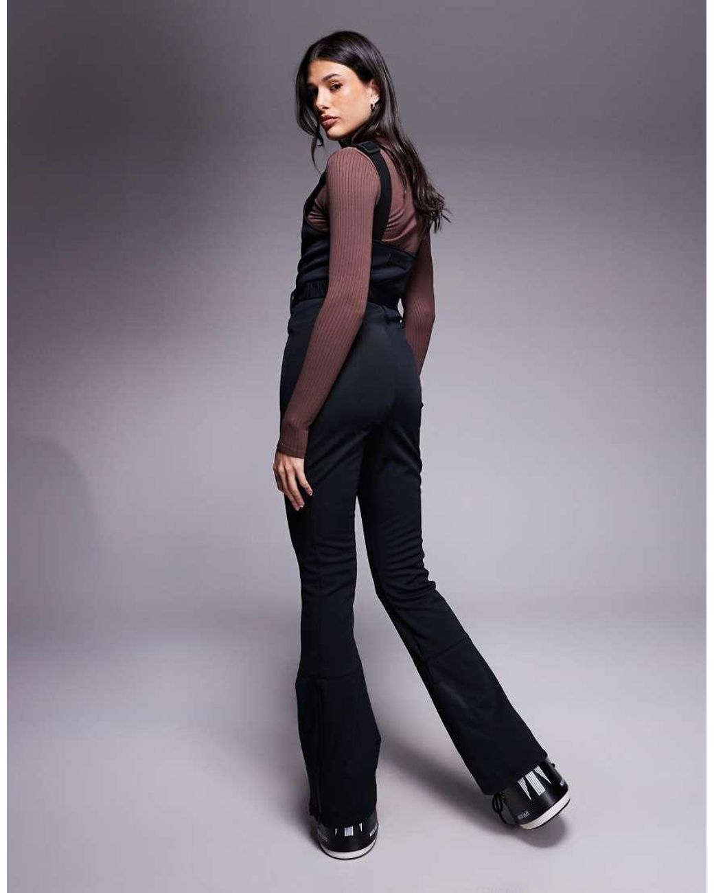 ASOS 4505 Ski & Snow Blue Asos 4505 Tall Ski Soft Shell Belted Water Repellent Bib Salopettes