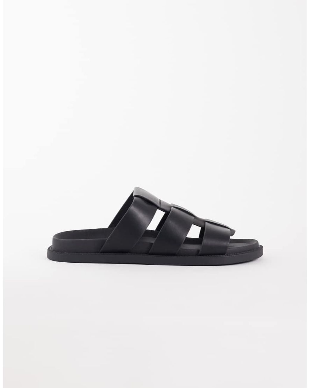 ASOS Black Classic Strap Sandals for men