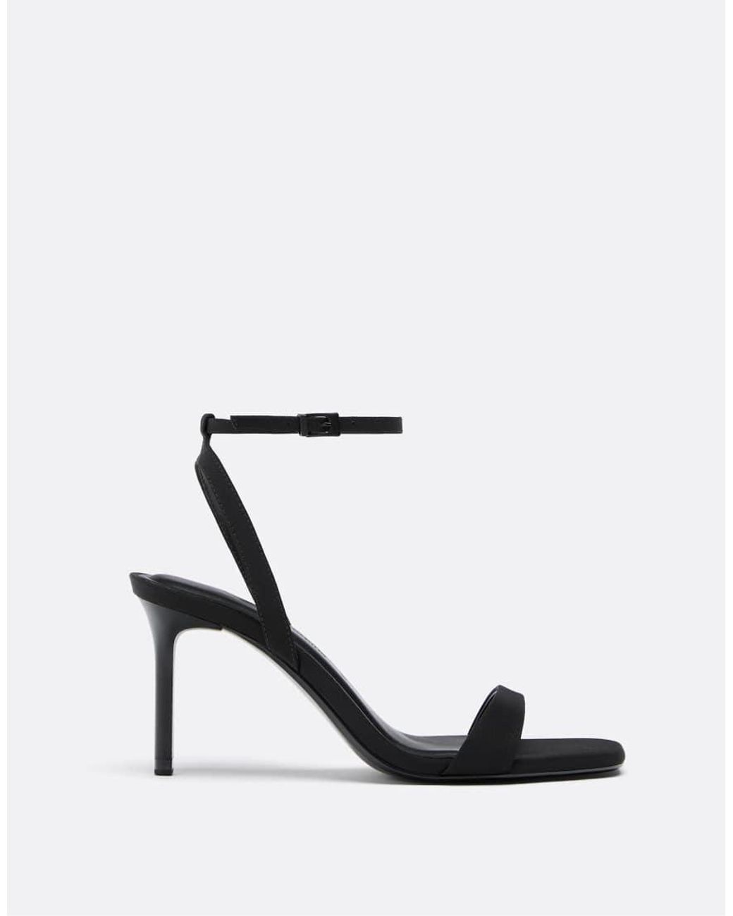 Stradivarius White Wide Fit. Stiletto Heel Sandals