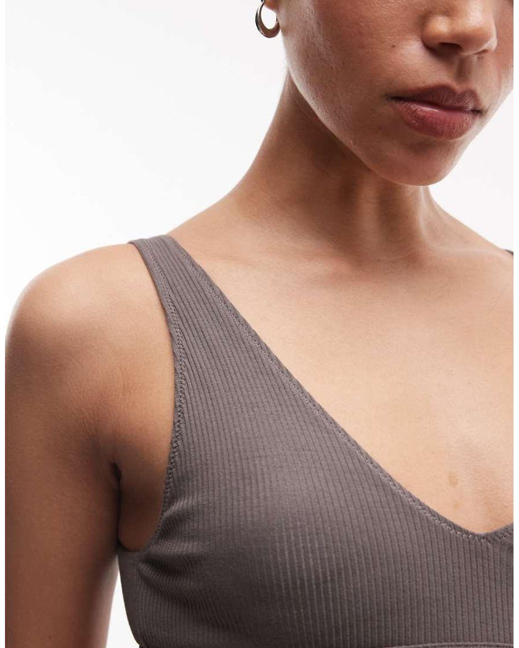 Weekday Multicolor Mix And Match Clean Rib Plunge Bra