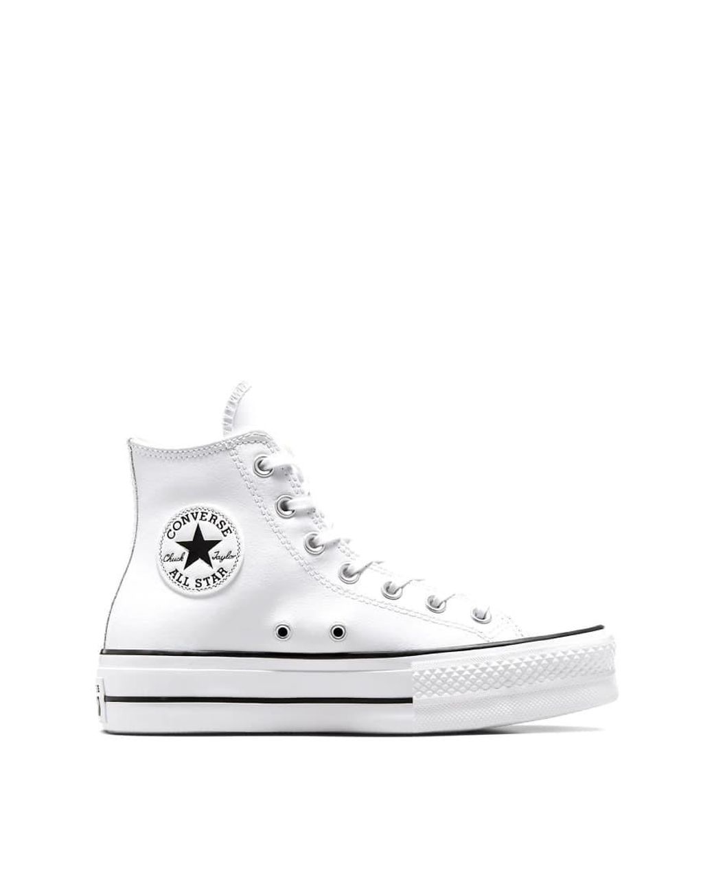Converse White Chuck Taylor All Star Lift Hi Platform Trainers