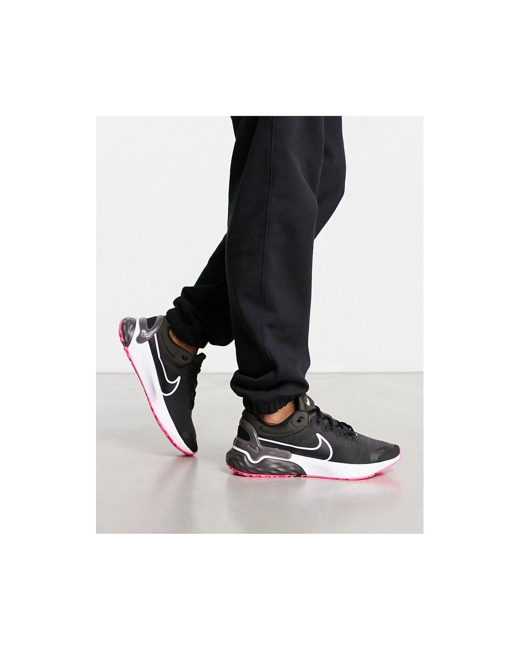 Renew run 3 - baskets - et rose Nike pour homme en coloris Noir | Lyst
