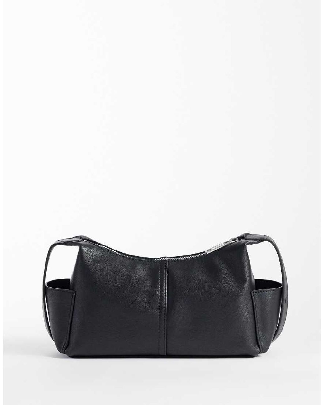 Calvin Klein Black Monologo Crossbody Bag With Pockets