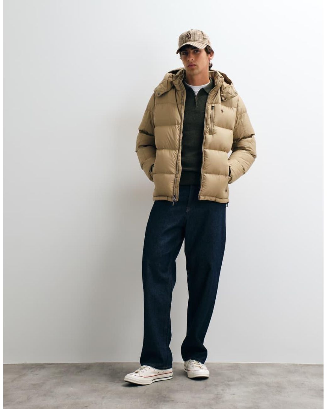 Polo Ralph Lauren Natural Gorham Icon Logo Insulated Down Puffer Jacket for men