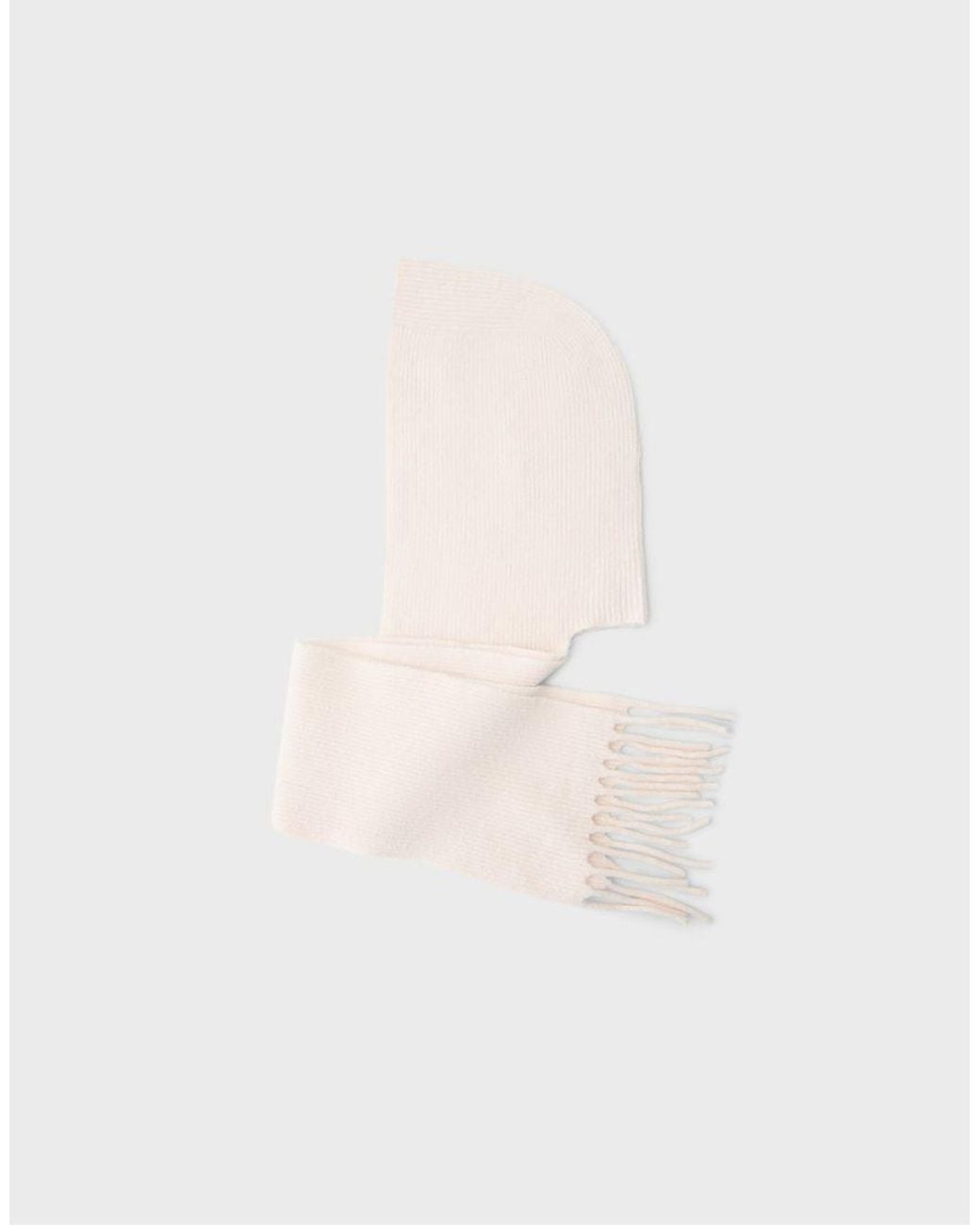 Stradivarius White Balaclava Scarf