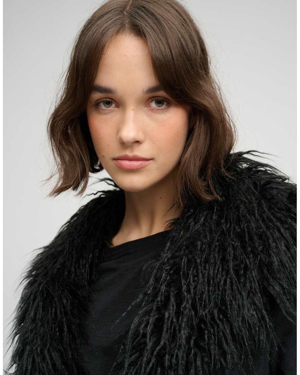 Superdry Black Long Afghan Coat