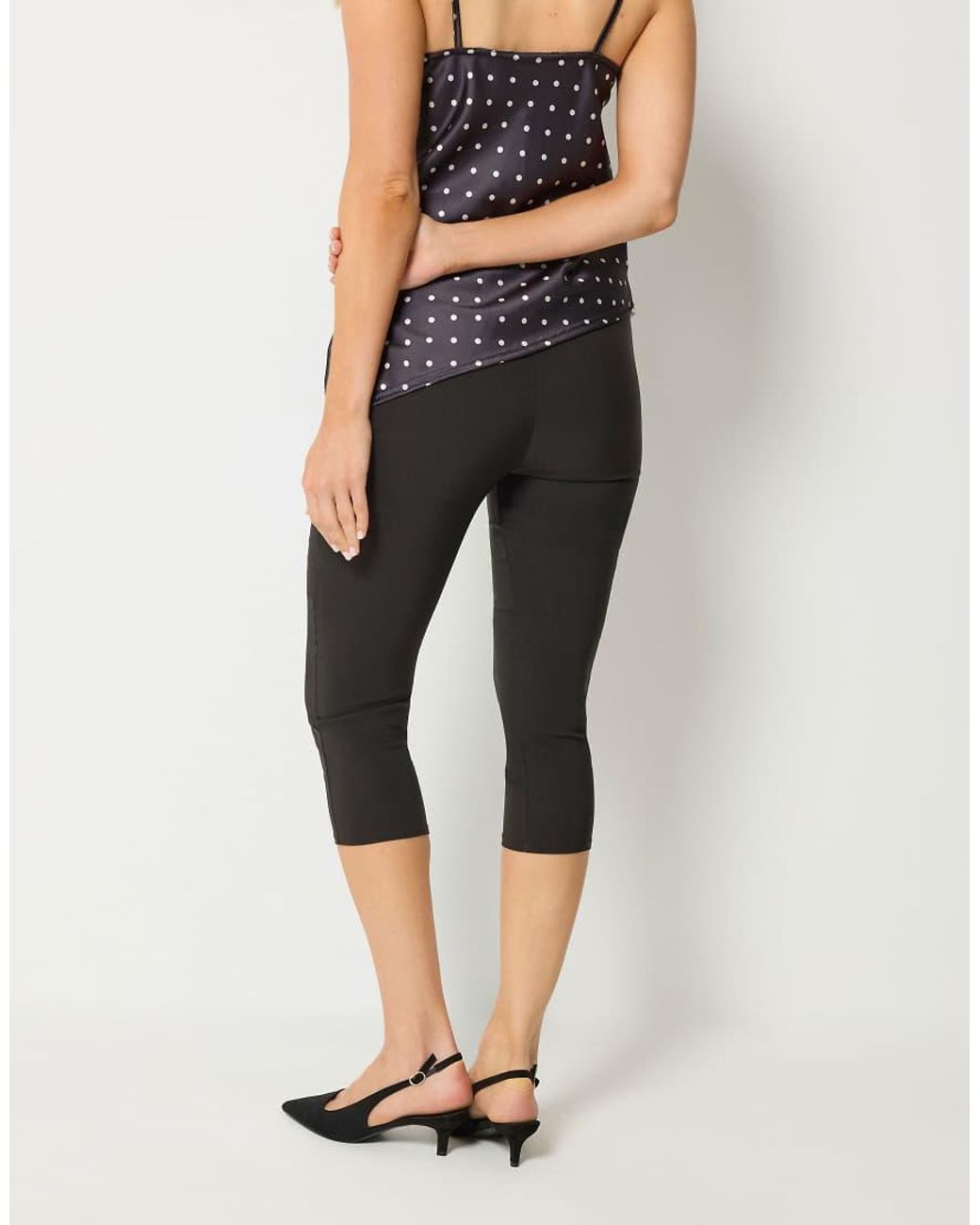 Long Tall Sally Black Skinny Fit Cropped Trousers