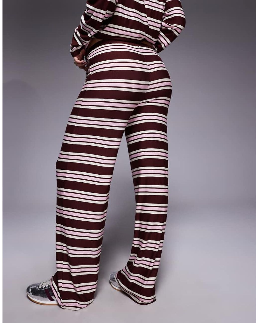 Kaiia Multicolor Exclusive Super Soft Jersey Drawstring Trousers Co-Ord