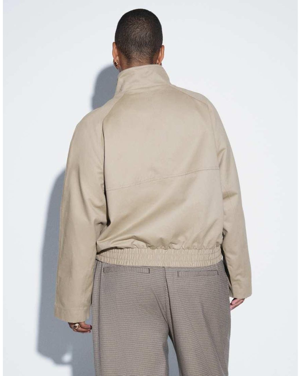ASOS Brown Asos Design Curve 80's Utility Short Trench Jacket