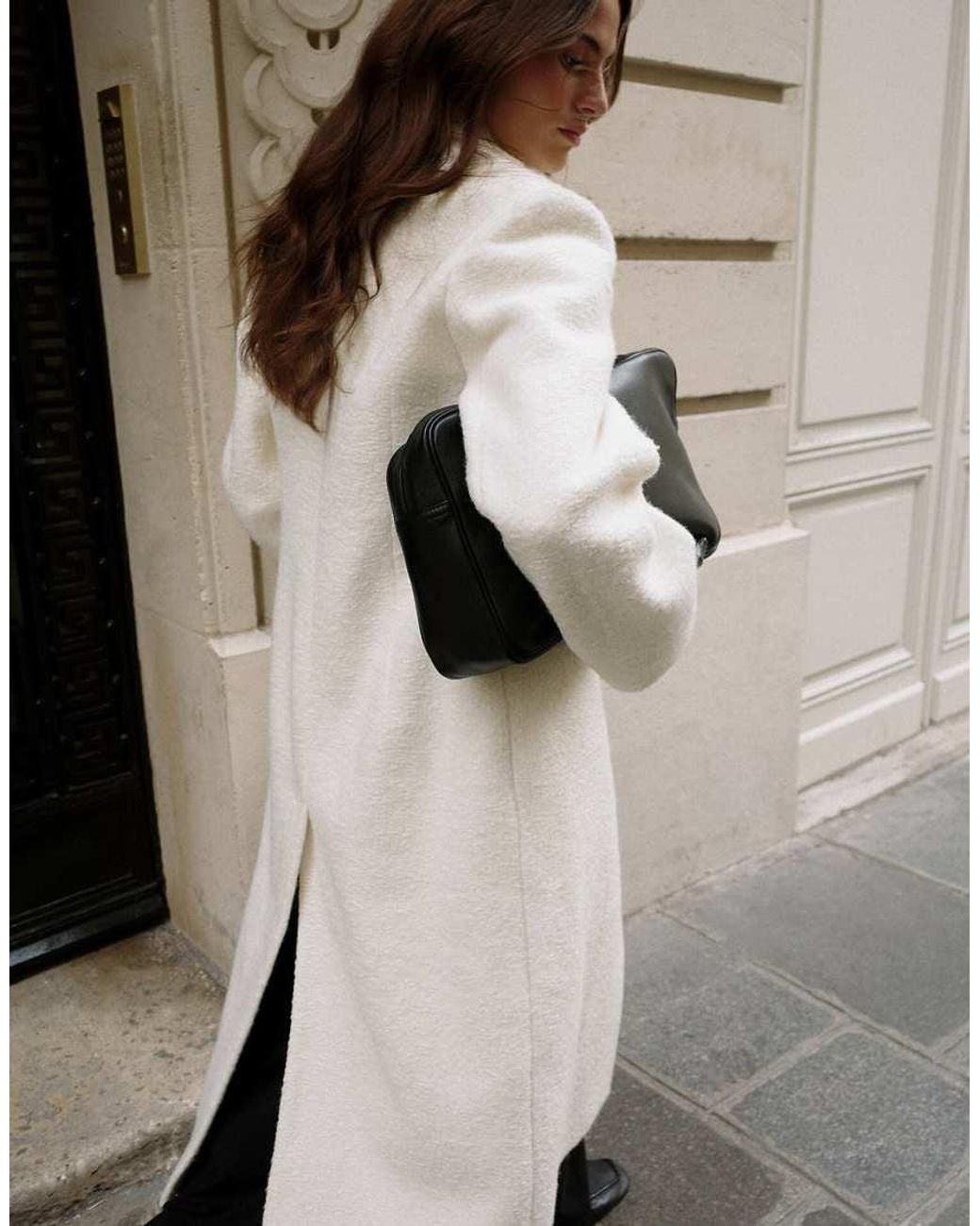 NA-KD Natural Double Breasted Structured Coat