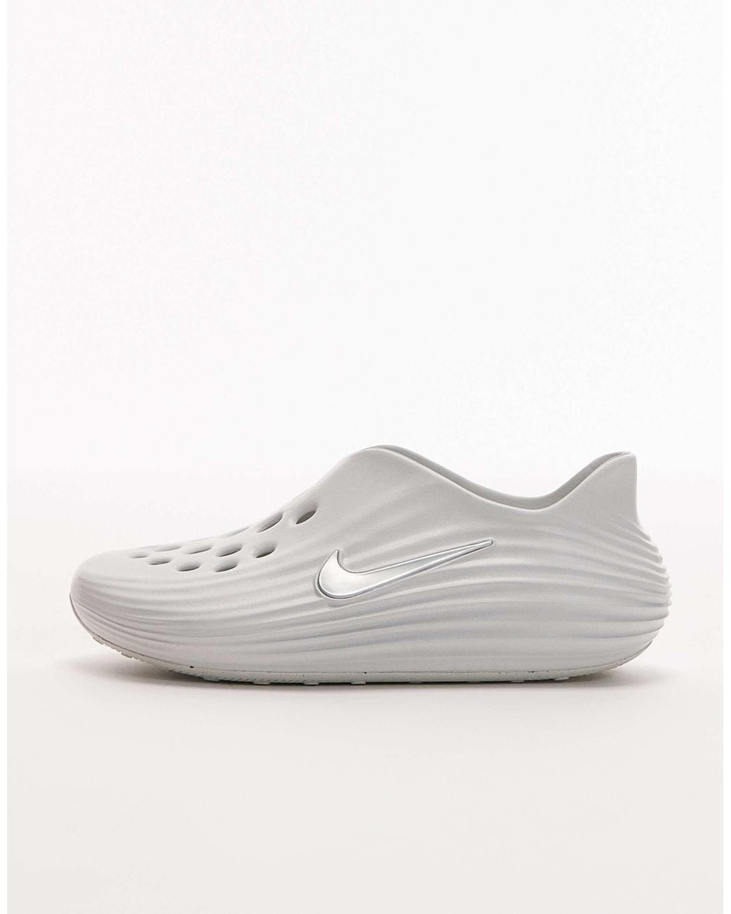 Nike Gray Reactx Sliders for men