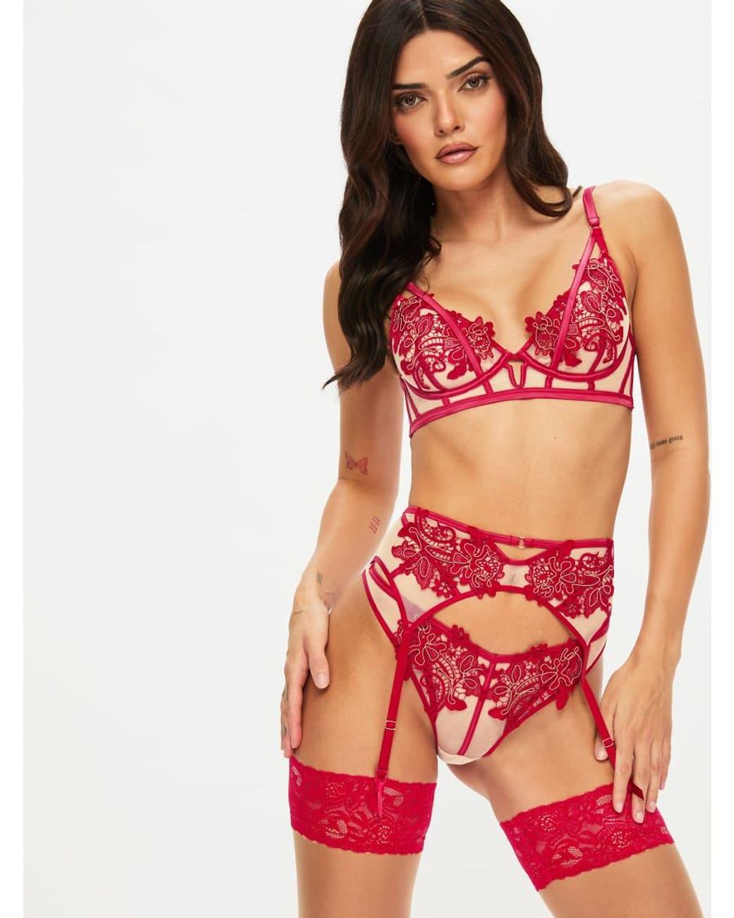 Ann Summers Red Enticement Non Padded Plunge Bra