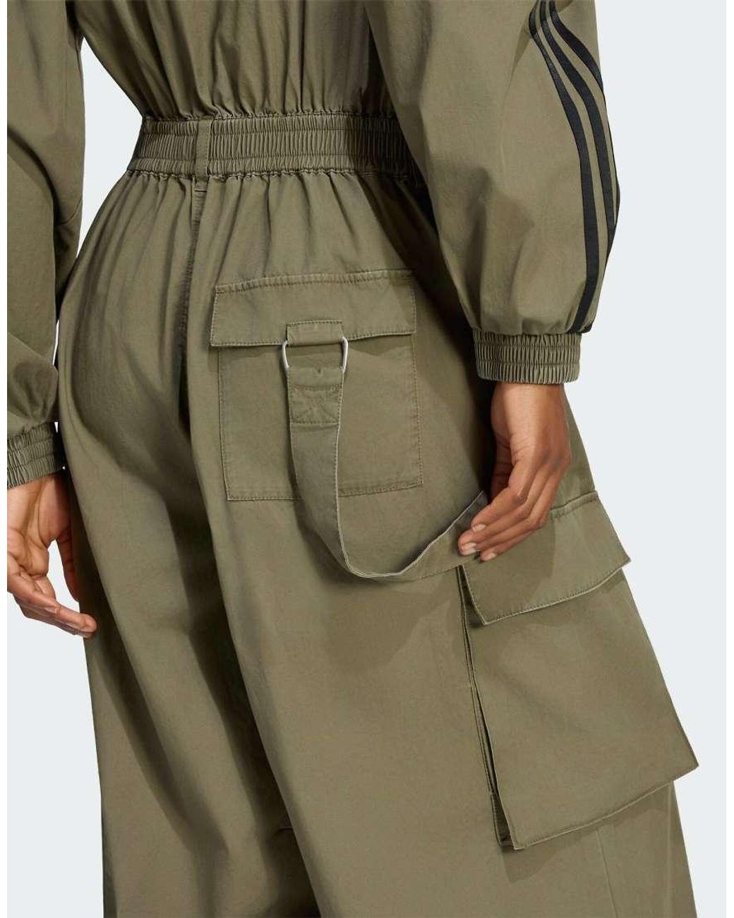 Adidas Originals Green Loose Jumpsuit