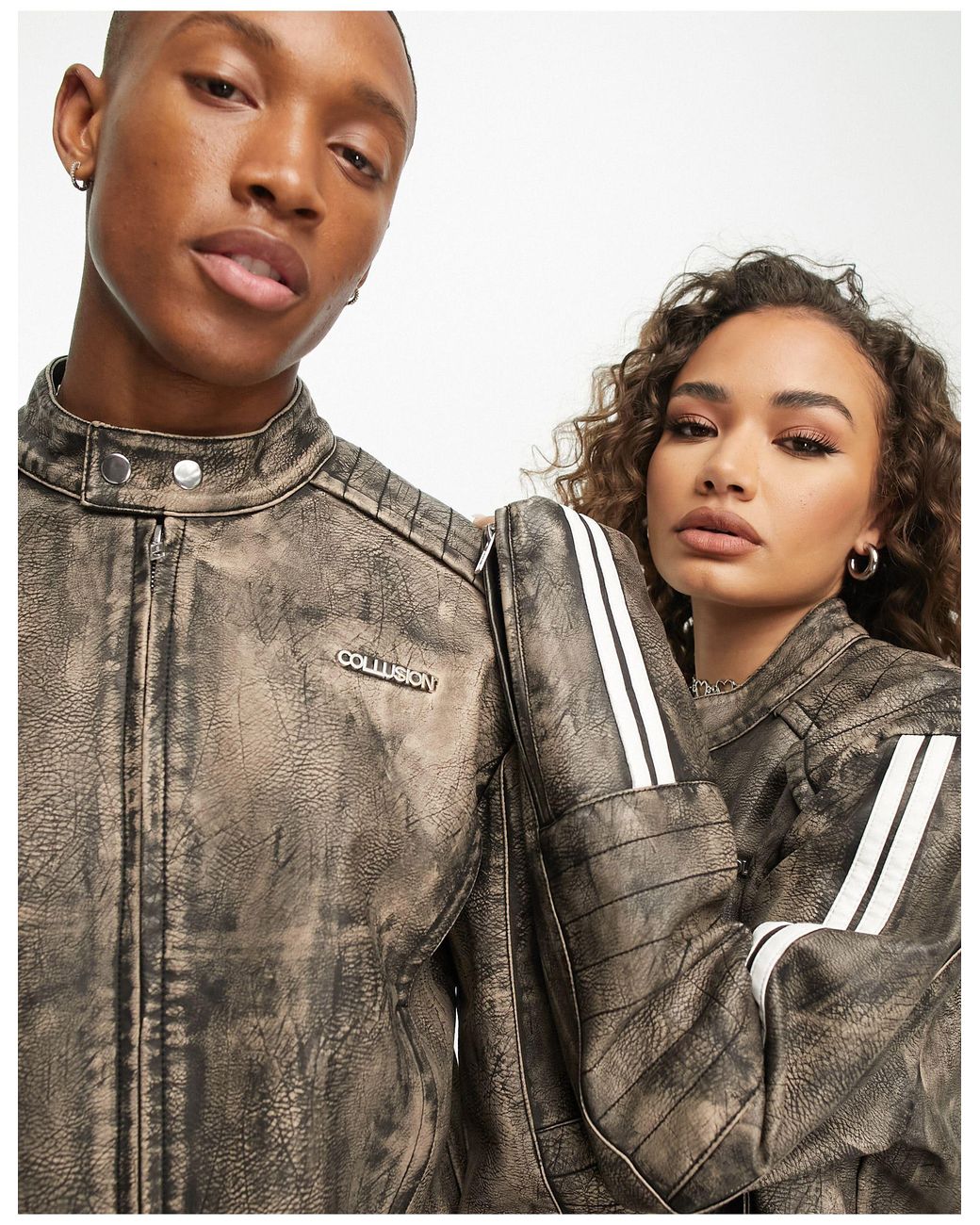Collusion washed canvas track jacket sale
