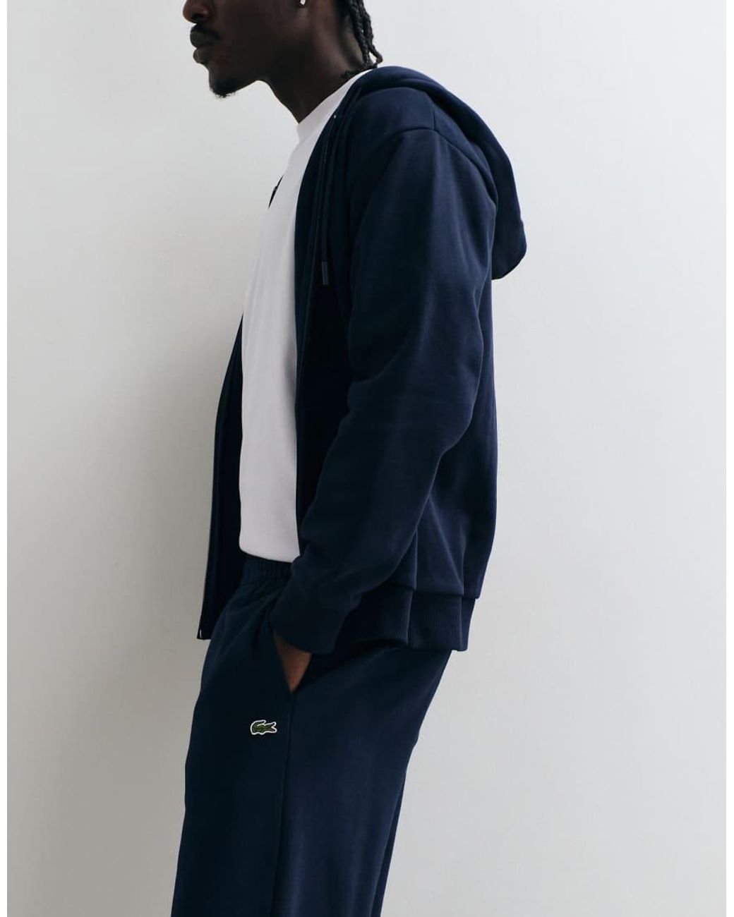 Lacoste Blue Relaxed Fit Logo Sweatpants for men