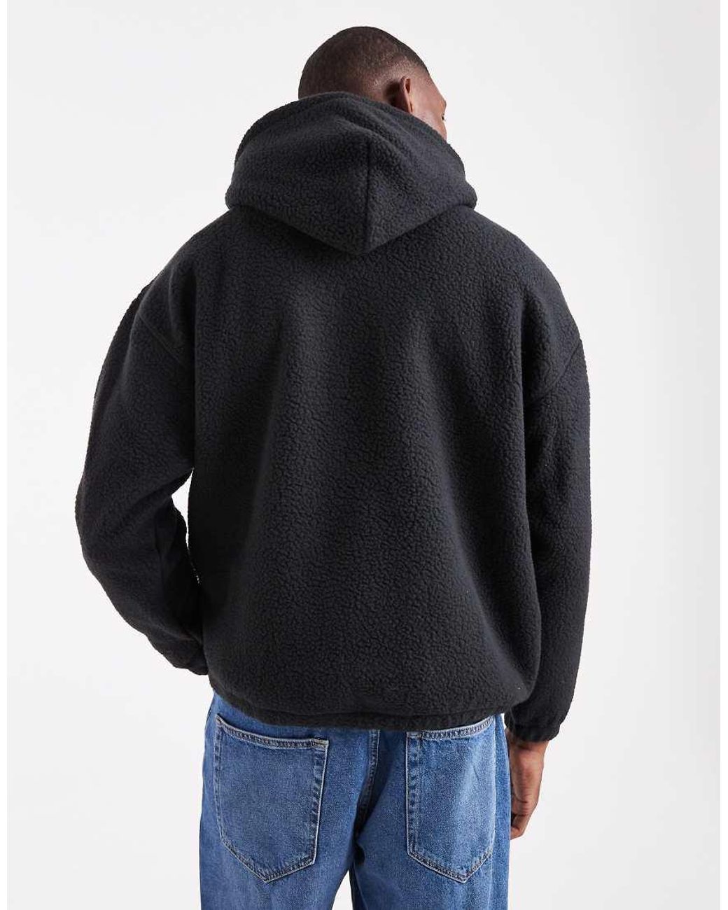 Levi's Blue Tonal Logo Borg Hoodie for men