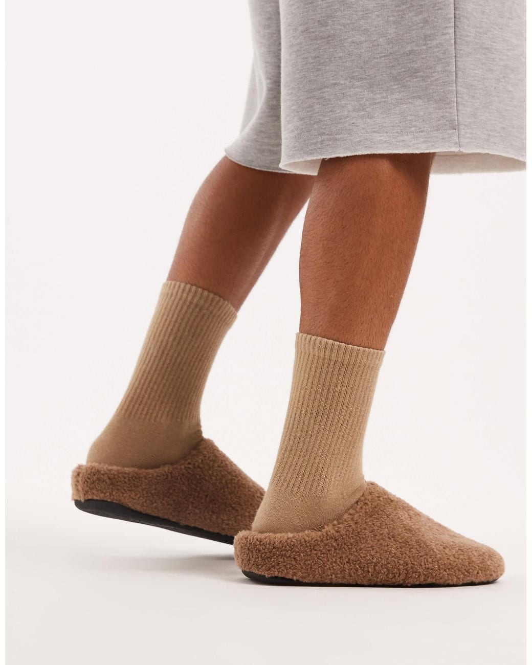 ASOS Brown Mule Slippers for men
