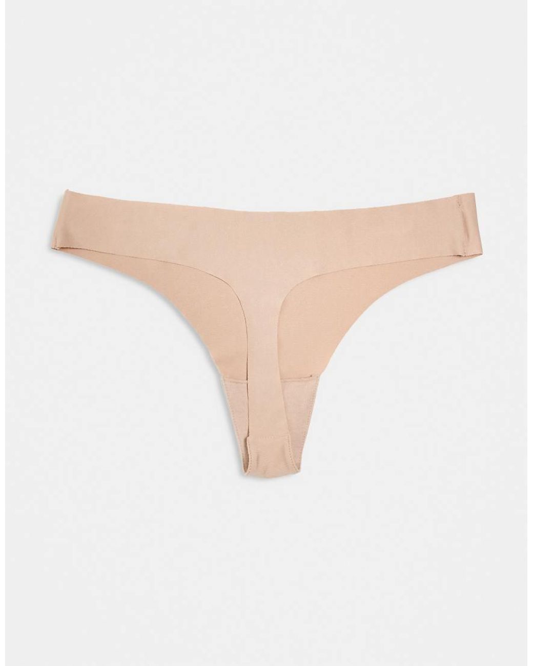 ASOS Natural 3 Pack No Vpl Thong