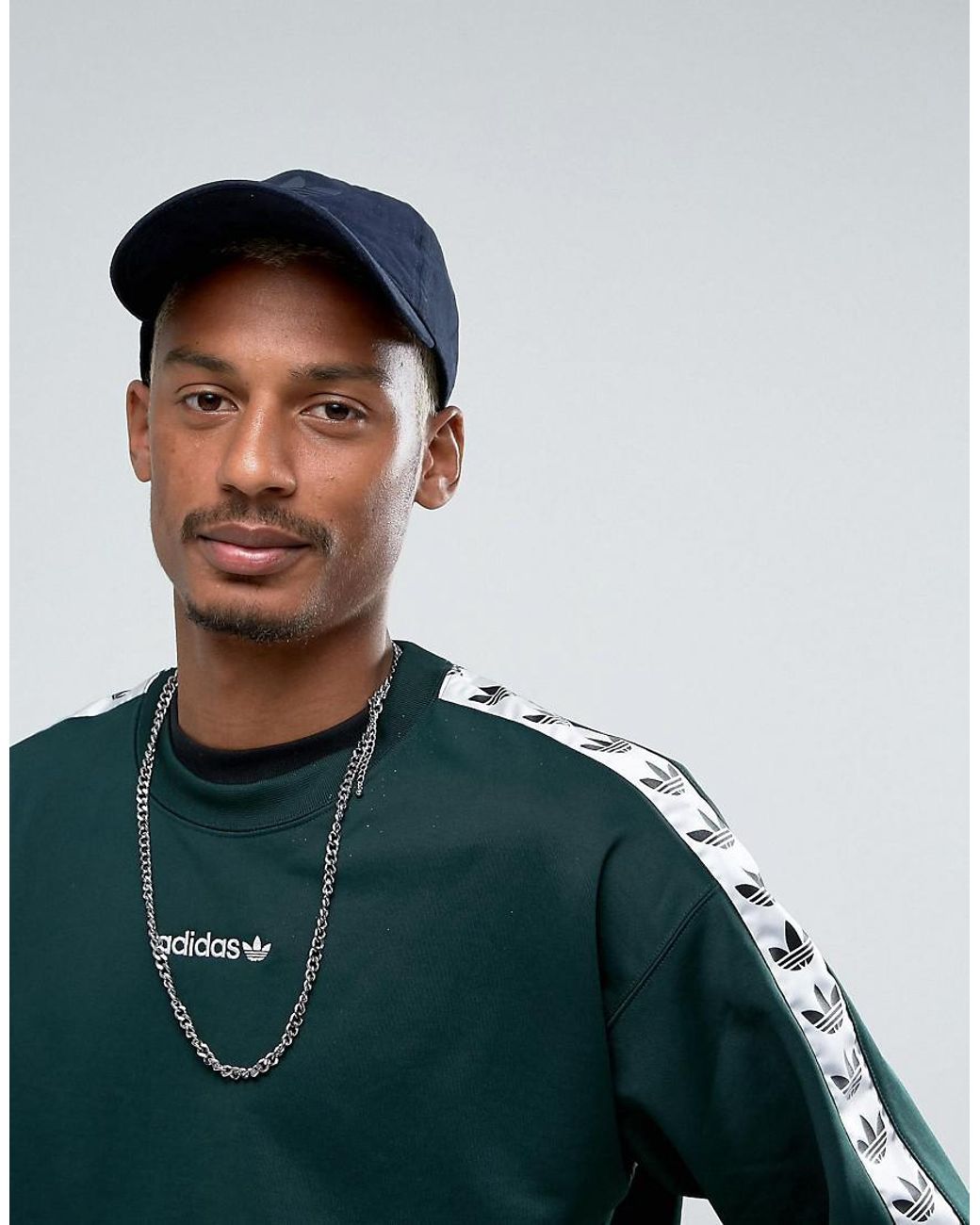 adidas Originals Adicolor Tnt Tape Crew Sweatshirt in Green for Men | Lyst