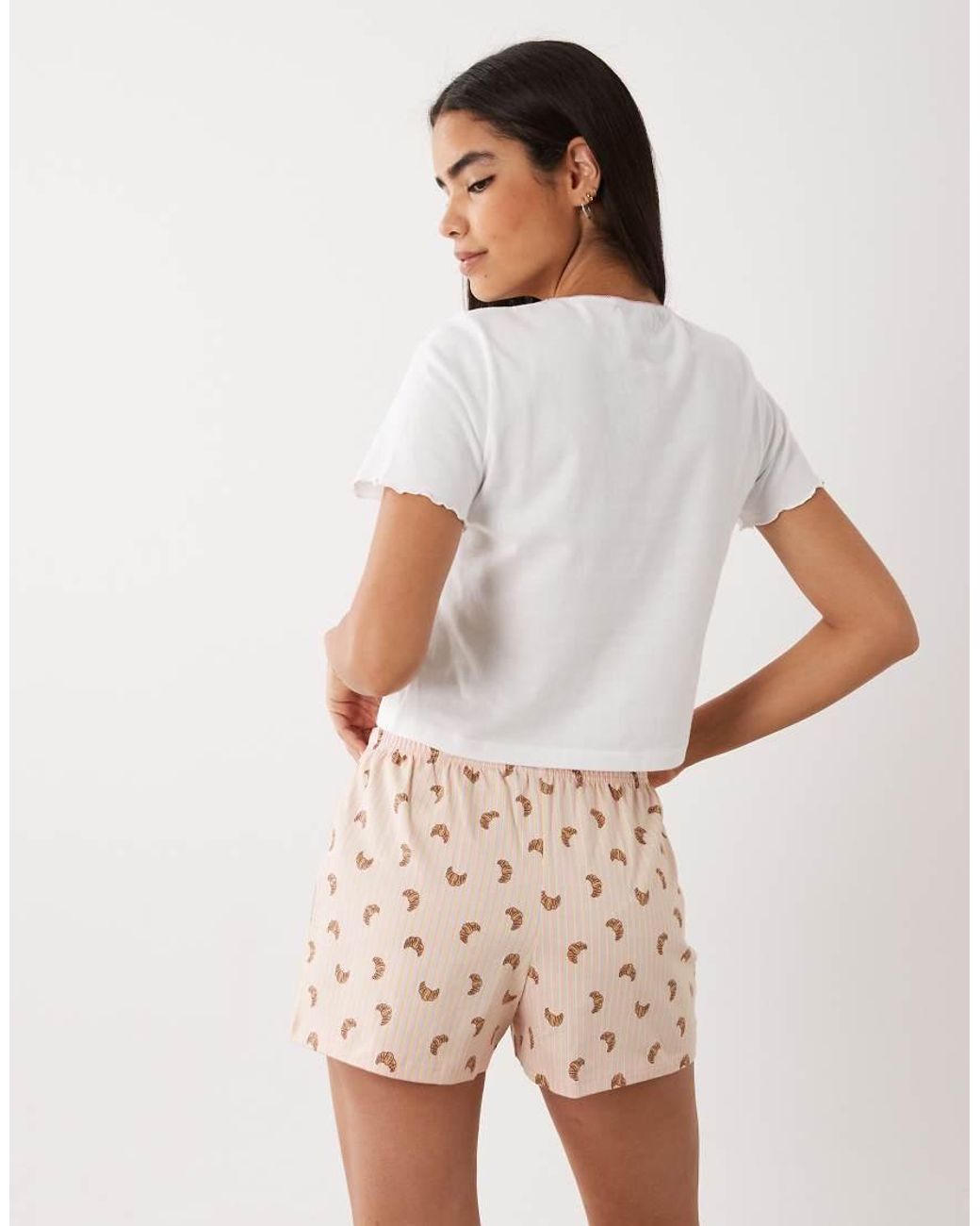 Wednesday's Girl Pink Wednesdays Girl Tee And Short Pyjama Set