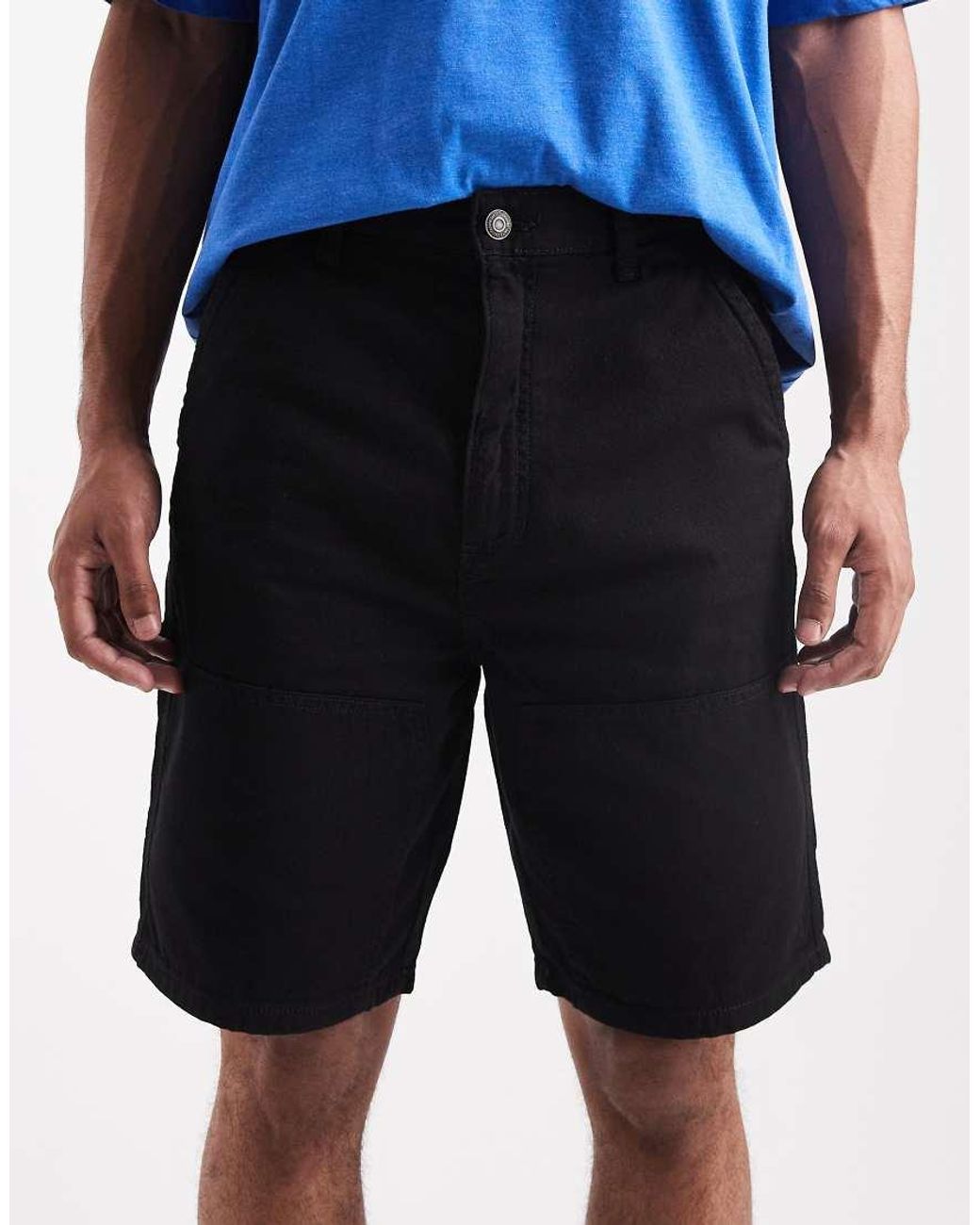 Only & Sons White Carpenter Short for men