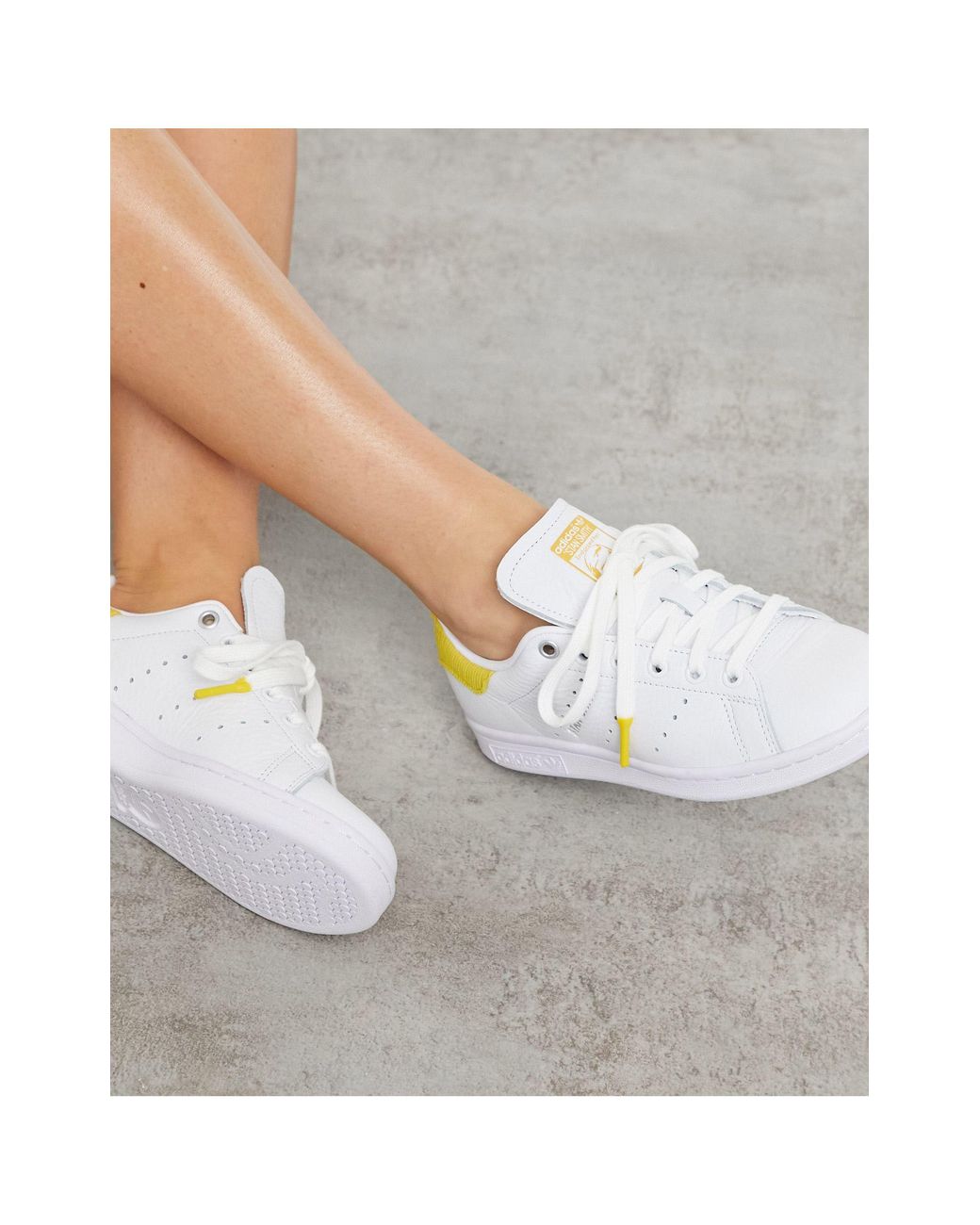 Stan Smith - Baskets avec détails en velours côtelés adidas Originals en  coloris Blanc | Lyst