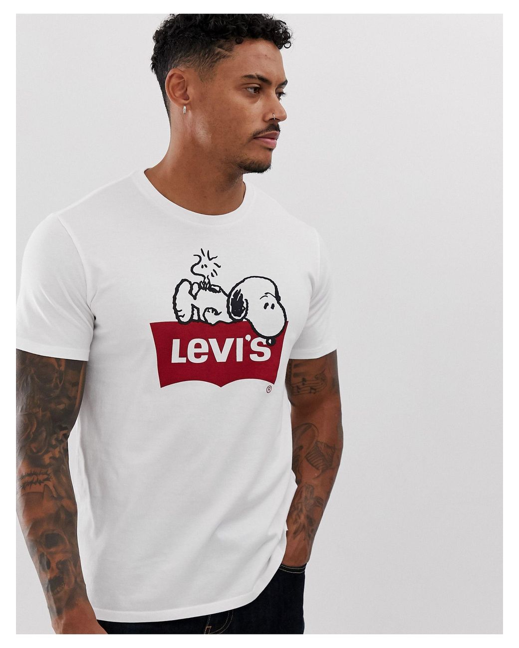 Levi's – Peanuts Snoopy – T-Shirt mit Batwing-Logo in Weiß für Herren |  Lyst AT