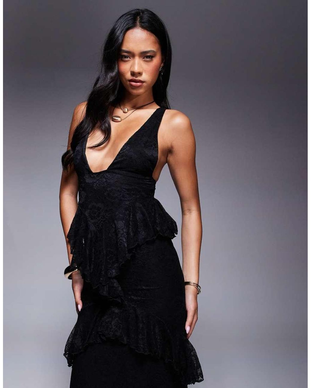 Vestito Lungo di ASOS in Black