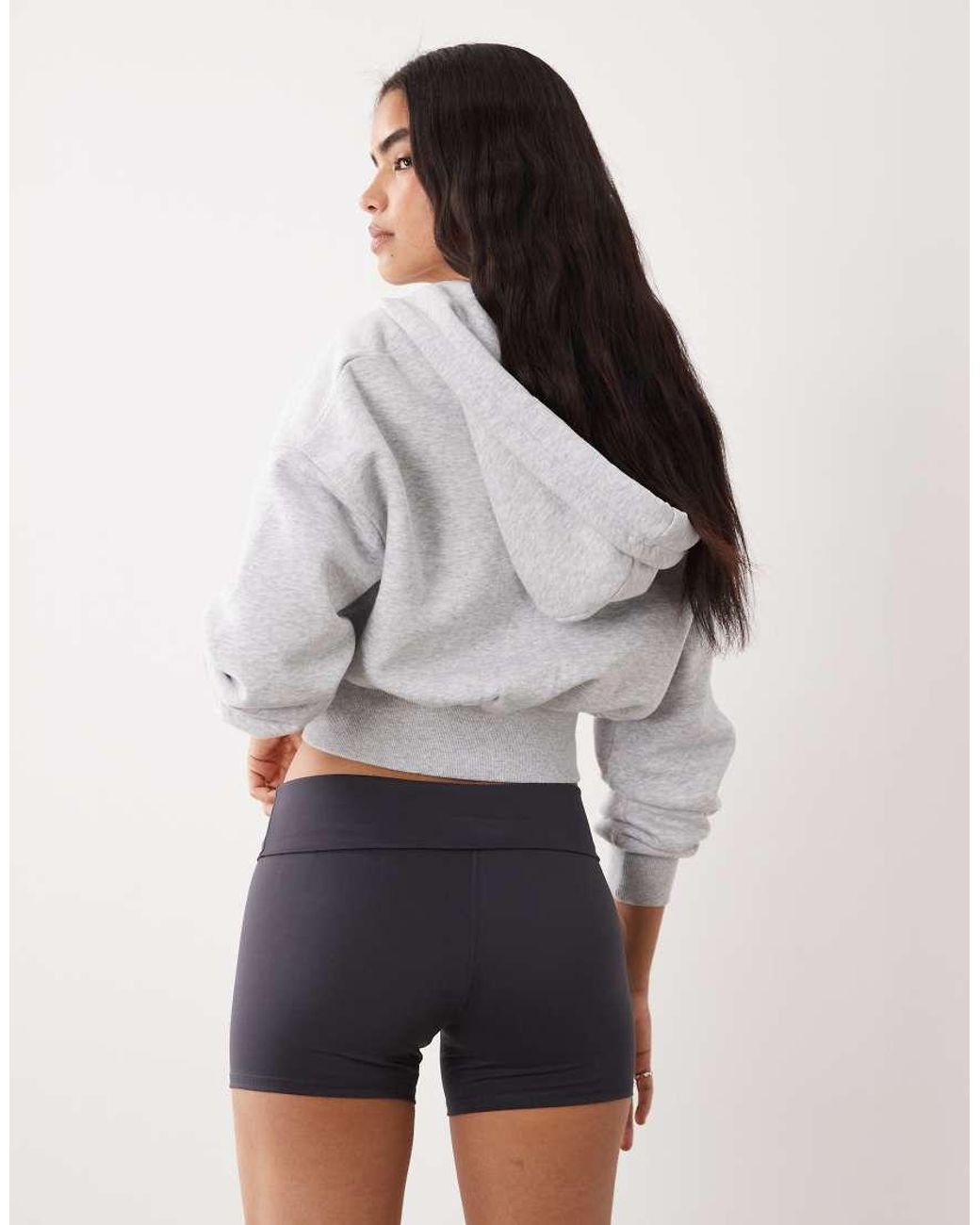 Cotton On Blue Active Ultra Soft Roll Over Shortie Short