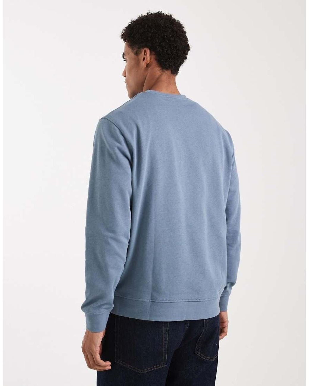 Jack & Jones Blue Sweatshirt With Script Logo for men