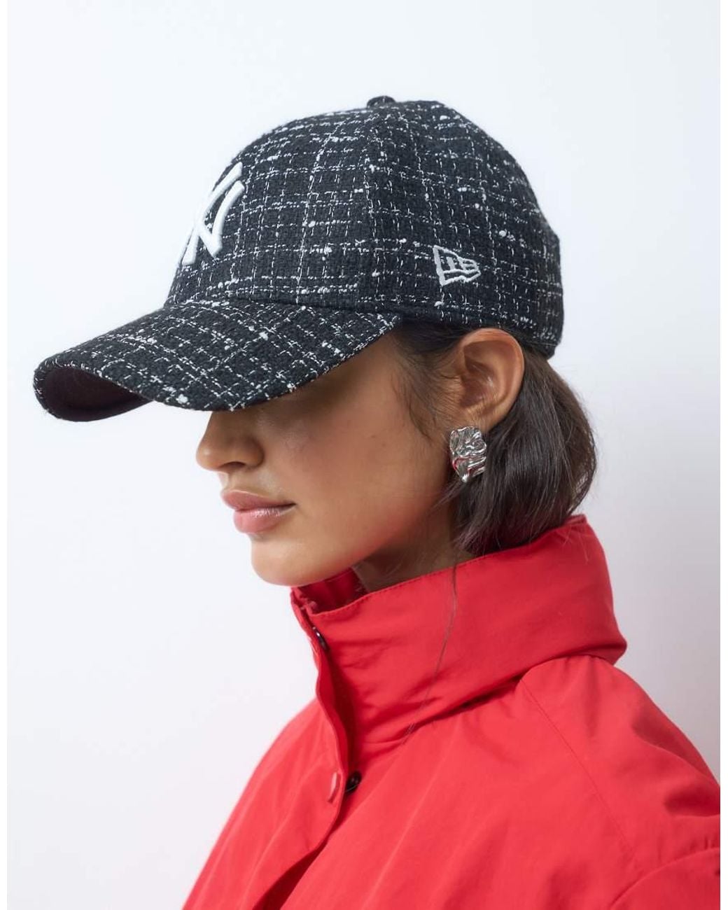 KTZ Red X Asos Exclusive 9forty Ny Yankees Tweed Cap