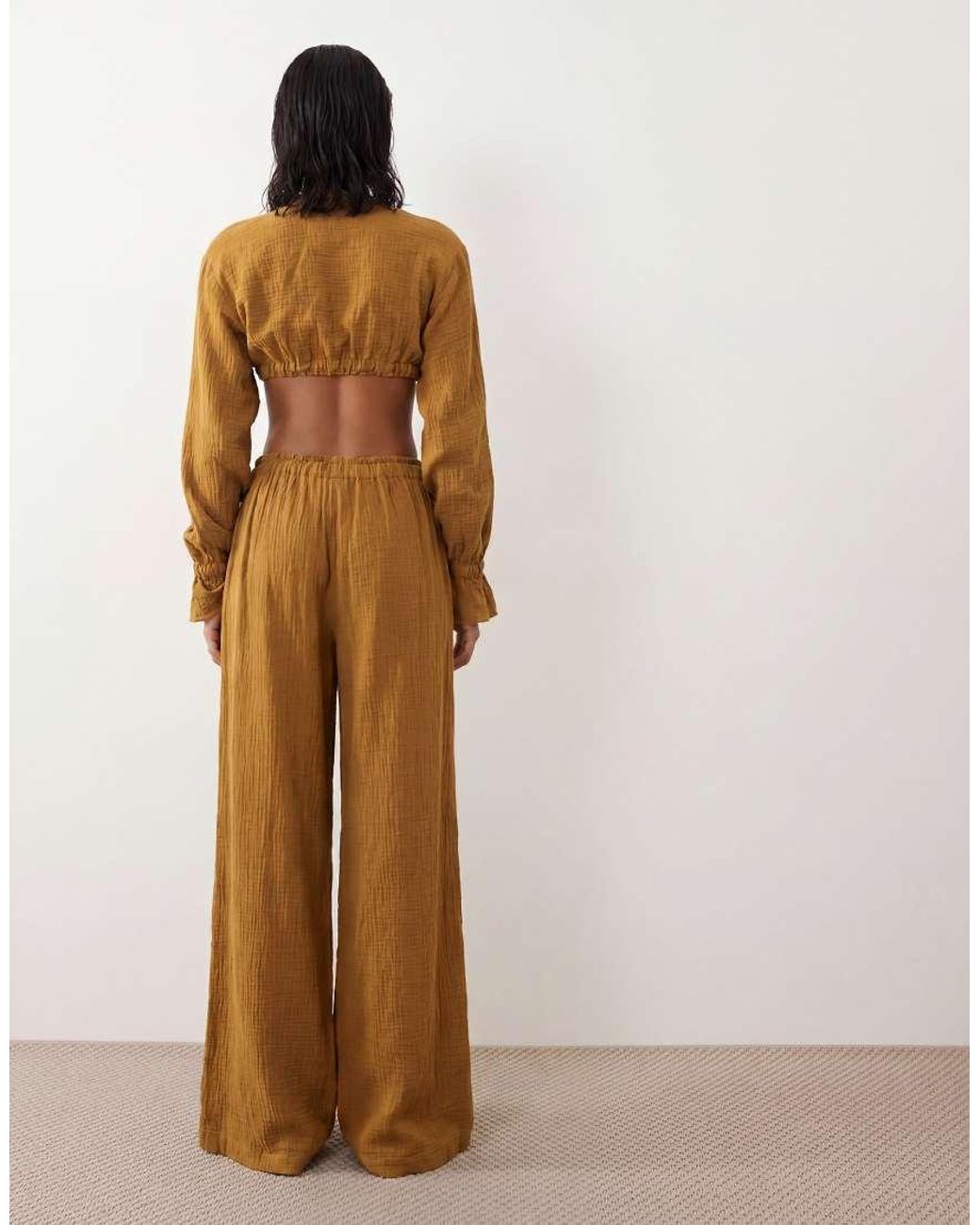 ASOS Natural Pull-on Pants Set