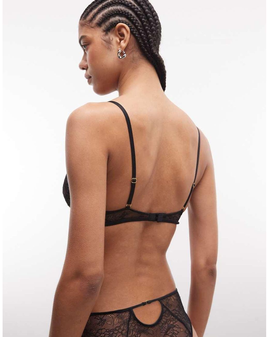 ASOS Black Lana All Over Lace Underwire Bra